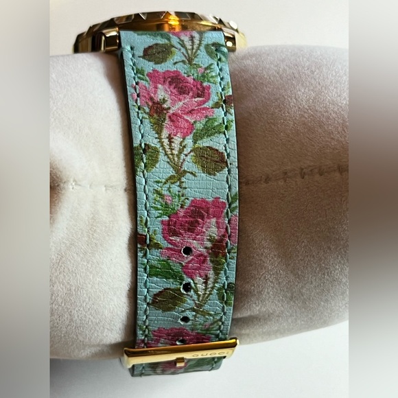 GUCCI YA1264085 G-Timeless “AQUA FLORA” Ladies Watch - Picture 9 of 16